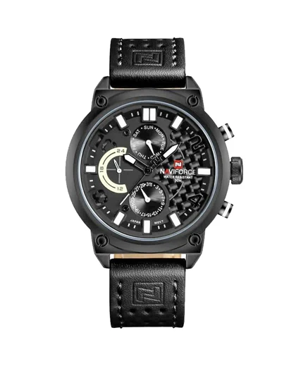 ساعت ناوی فورس اورجینال مردانه NAVIFORCE NF9068L B/W/B