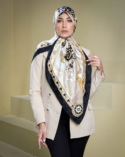 روسری ابریشم ژاکارد هرمس2 30136