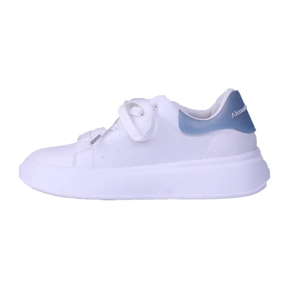 کتانی مدل مک کویین پختی سفید آبی کد 1738