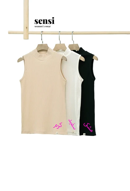 تاپ حلقه‌ای یقه 4سانت کبریتی