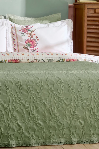 سرویس روتختی دو نفره Karaca مدل Home Everbloom پنبه - چندرنگ