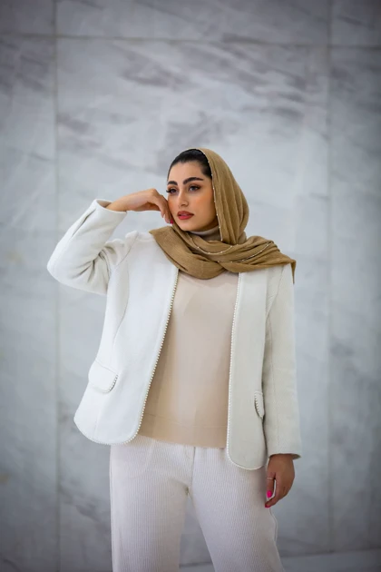 کت کجراه مغزی مروارید دوزی