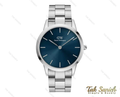 ساعت دنیل ولینگتون مردانه نقره ای صفحه سرمه ای Daniel-3908-G