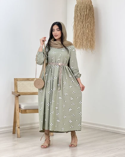 پیراهن کمرچین ساره(76)کد:5111