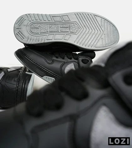 کفش کتانی مردانه و زنانه مشکی طوسی نایک NIKE AIR FORCE