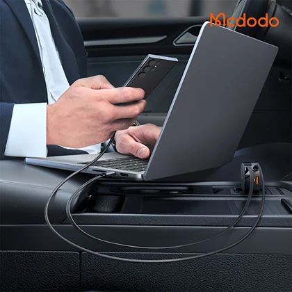 شارژر فندکی فست شارژ مک دودو MCDODO مدل CC-156 توان 75 وات با کابل