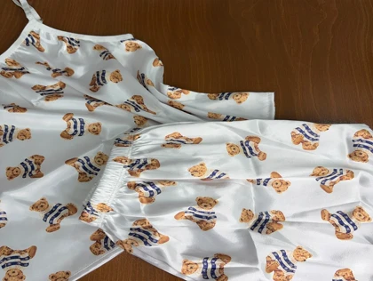 ست تاپ و شلوارک طرح تدی 156