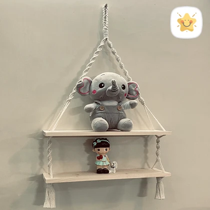 دیوار کوب مکرومه اتاق کودک 2 طبقه