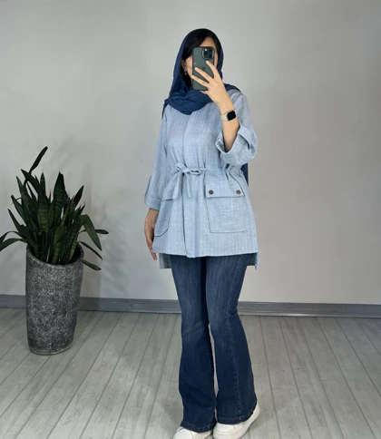 مانتو دکمه دار نیکی