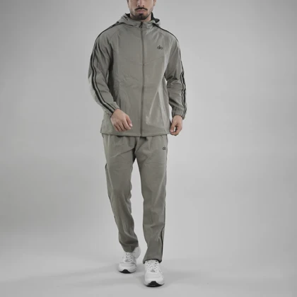 ست سویشرت و شلوار گرمکن اسپرت الو مدل 17006 خاکی