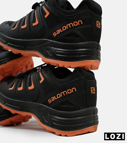کفش کتانی کوهنوردی مشکی نارنجی مردانه و زنانه 4 Salomon Xultra