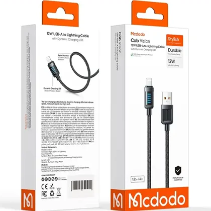 کابل آیفون لایتنینگ 3 آمپر مک دودو Mcdodo مدل CA-032 طول 1.2 متر