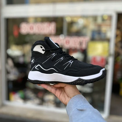 کتانی جردن ساق‌دار مشکی بزرگپا کد 6010