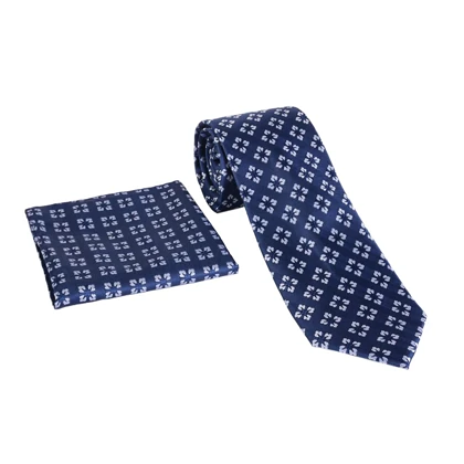 ست کراوات و دستمال جیب شکوفه 98130