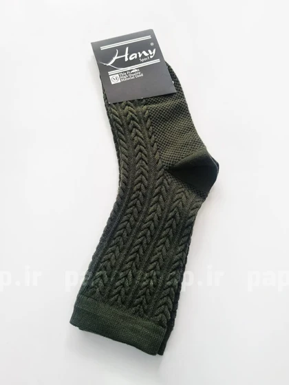 جوراب ساق‌دار نخ پنبه گندمی