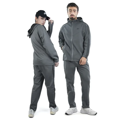 ست سویشرت و شلوار گرمکن اسپرت الو مدل 17006 طوسی