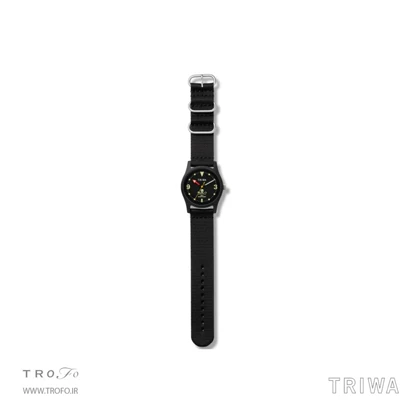ساعت مچی عقربه ای زنانه مردانه تریوا (TRIWA) مدل OCEAN PLASTIC-SEA SHEPHERD BLACK