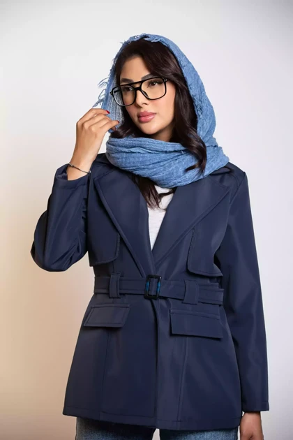 بارانی کوتاه یقه انگلیسی