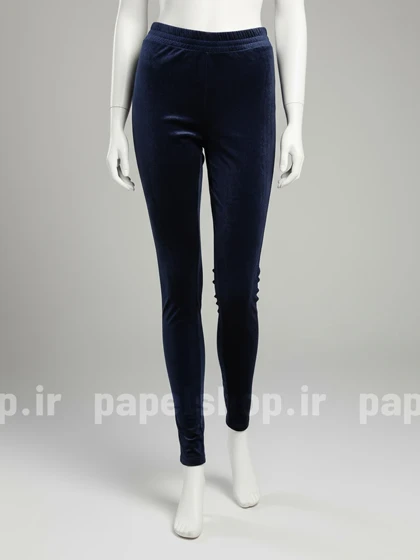 شلوار مخمل ساده کمرکش