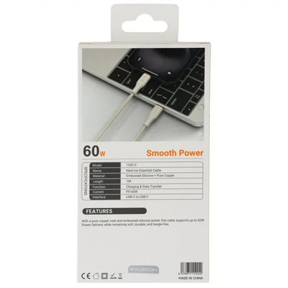 کابل تایپ سی 60 وات هایکو استار HICOSTAR مدل 122C-C یک متر