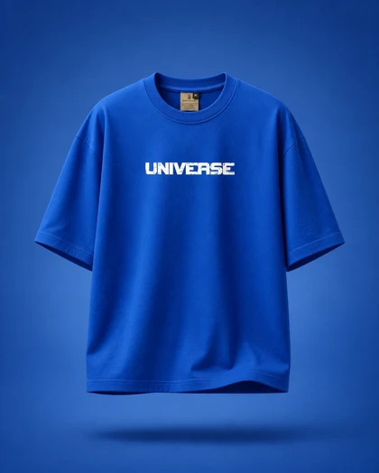 تیشرت مینیمال آبی UNIVERSE (یونیورس)