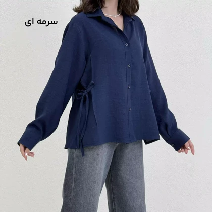 شومیز زنانه لینن بند دار