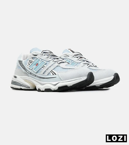 کفش کتانی مردانه و زنانه طوسی آبی NEW BALANCE 758 مدل 9022