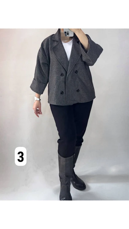 کت باکسی چهارخونه 66280