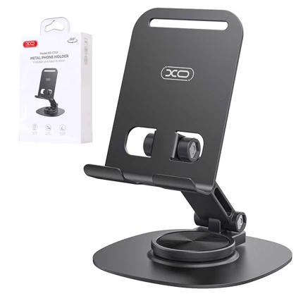 هولدر گوشی موبایل رومیزی فلزی تاشو با چرخش 360 درجه ایکس او C151
