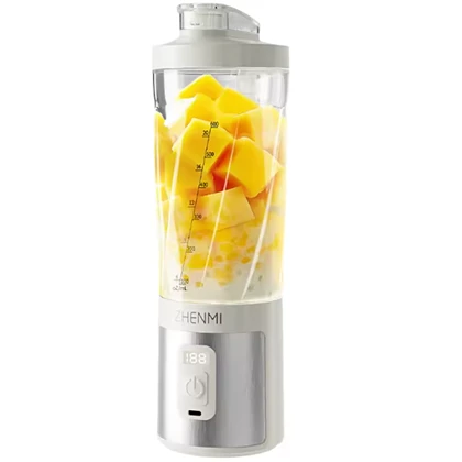 مخلوط کن شارژی و شیکر قابل حمل شش تیغه 600 میلی لیتری ژنمی شیائومی zmgz-j17