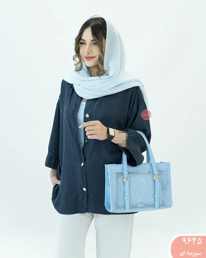 شومیز کتان سیلک 9645