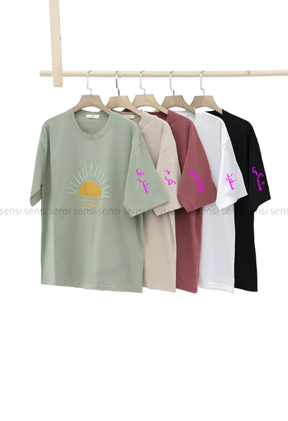 تیشرت غروب چاپی
