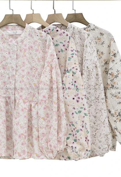 شومیز لینن ایتالیایی خامه دوزی کد1002770