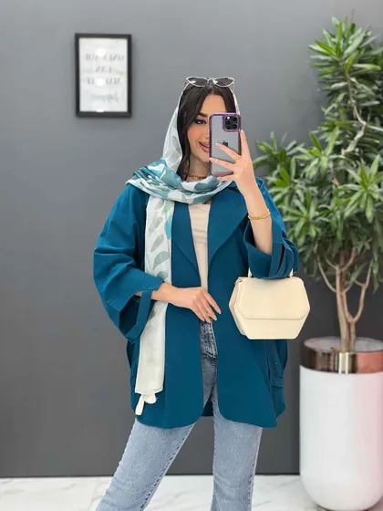 مانتو لینن آستین برش‌دار
