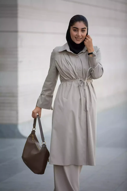 مانتو پارکا بلند سینه پیلی
