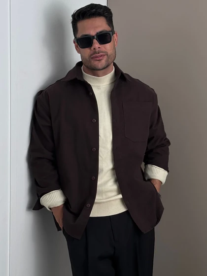 پیراهن کتان پاییزی