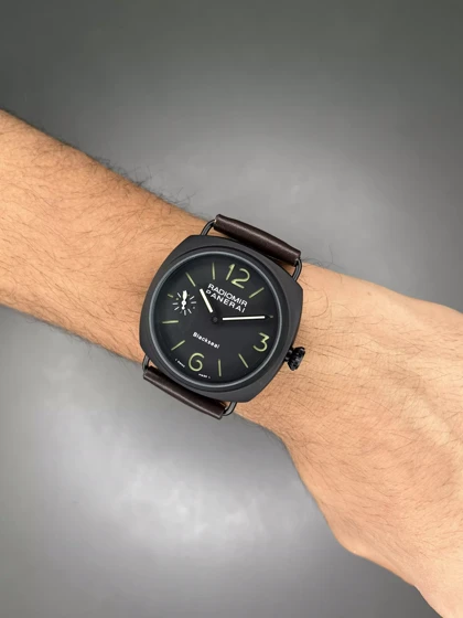 ساعت مچی پنرای رادومیر بند چرمی قهوه ای Panerai Radiomir