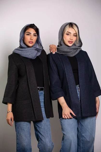 پالتو فوتر زنانه یقه شالی