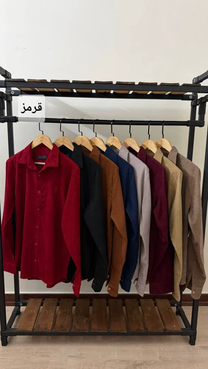 پیراهن مخمل کبریتی 2594