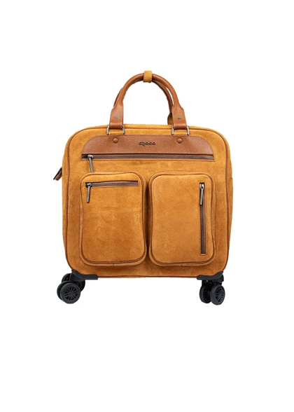 ساک مسافرتی چرم چرخدار مدل yb1013 اشبالت