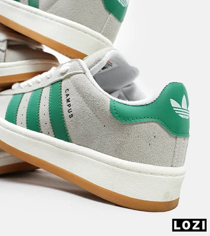 کفش کتانی مردانه طوسی سبز ADIDAS Campus مدل 4686