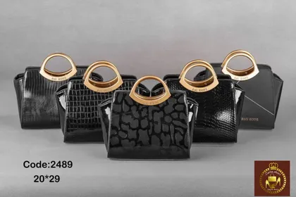 کیف زنانه مجلسی دسته کائوچویی کد:2489