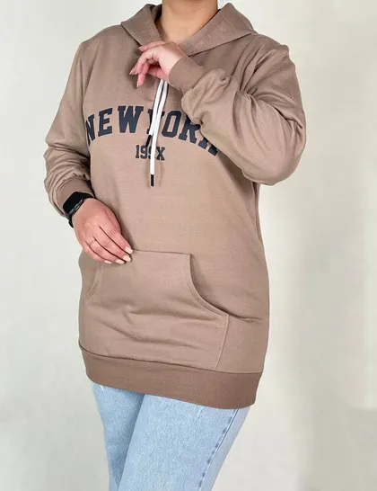 هودی رنگی نوشته دار NEW YORK آوین کد : 90025B