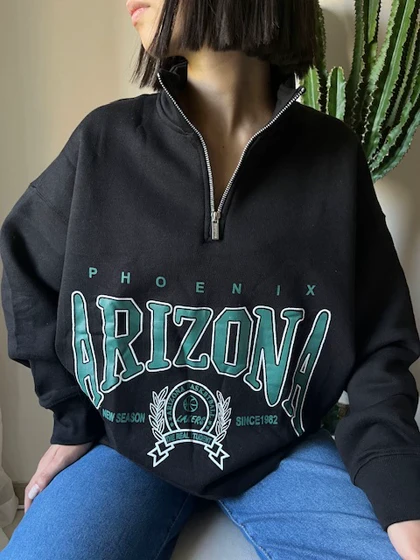 دورس نیم زیپ آریزونا کد 137 مشکی