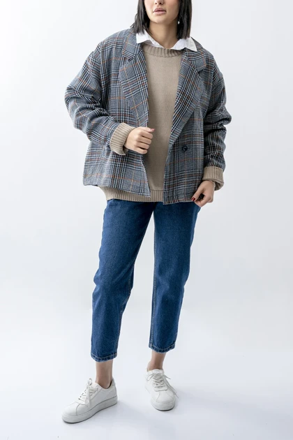 کت بیسیک یقه برگردان زنانه