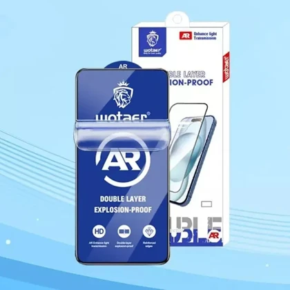 گلس شیشه ای ضدبازتاب آیفون 15 پرو Wotaer AR