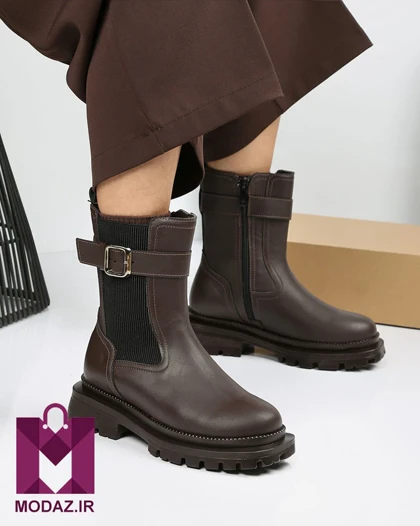 نیم بوت زنانه بغل کش سگک دار پاریس BOOT 8421