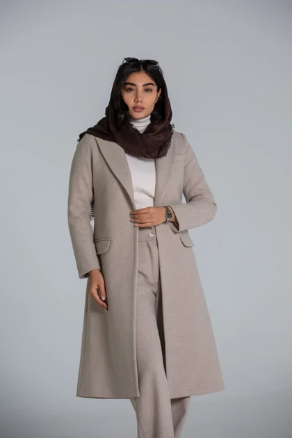 پالتو یقه بلیزر بلند