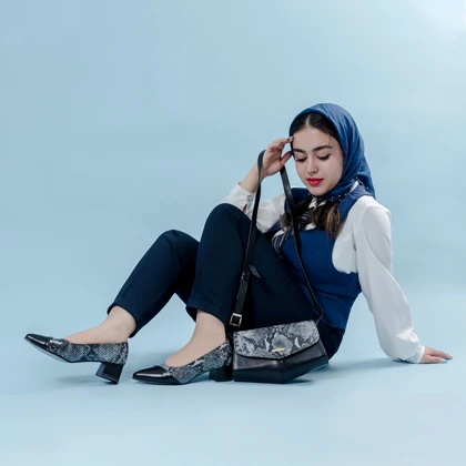 ست کیف و کفش زنانه چرم یلسان مدل هیلدا کد 924-ALIS-RTL
