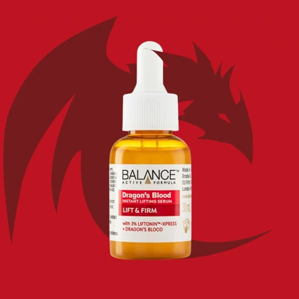 سرم ترمیم‌کننده پوست بالانس, Balance مدل Dragon’s Blood حاوی عصاره گیاه خون اژدها حجم 30 میلی‌لیتر